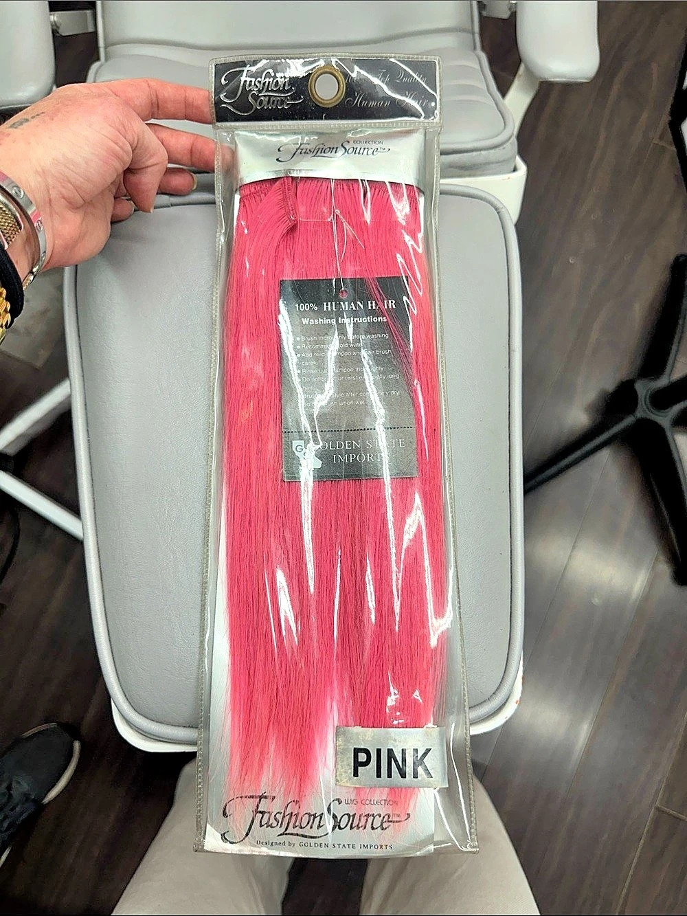 Fashion Source Human Hair Weaving Style 10 Pink Human Hair Weaving NWT WEFT HAIR
